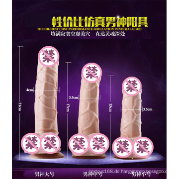 Realistische elektrische Silikon Sex Dildo Spielzeug für Frauen (IJ-DV0080)